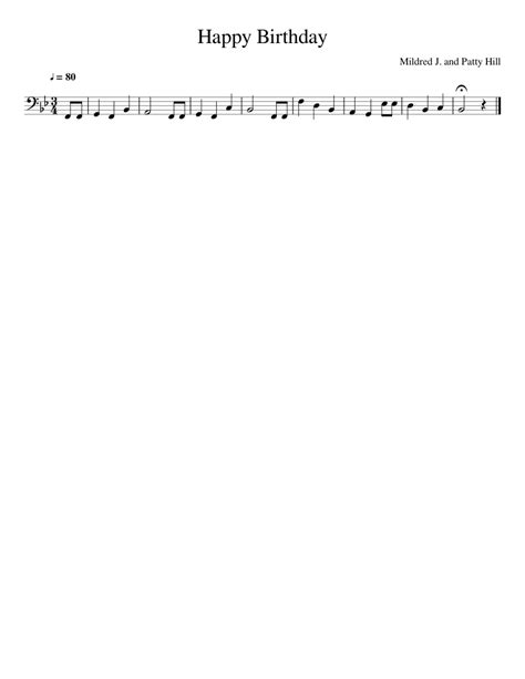 Baixar musica happy birhtday too you. Happy Birthday Sheet music for Tuba | Download free in PDF ...