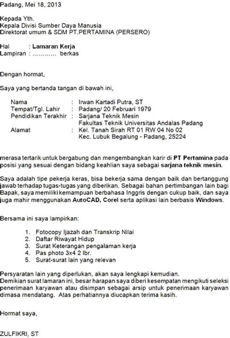 Ukurannya yang sesuai yakni 12 pt. Contoh Surat Lamaran Kerja Pdf Dalam Bahasa Inggris - 16 ...