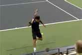 Roger Federer Tweener Between The Legs Shot US Open 2010 HD