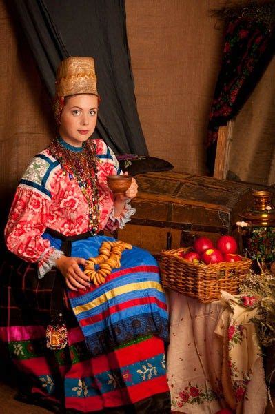 festive attire of a peasant woman from eryshovka village pavlovsk region voronezh province