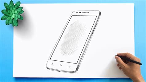 How To Draw A Phone Mobile Phone Drawing 📱 How To Draw A Mobile