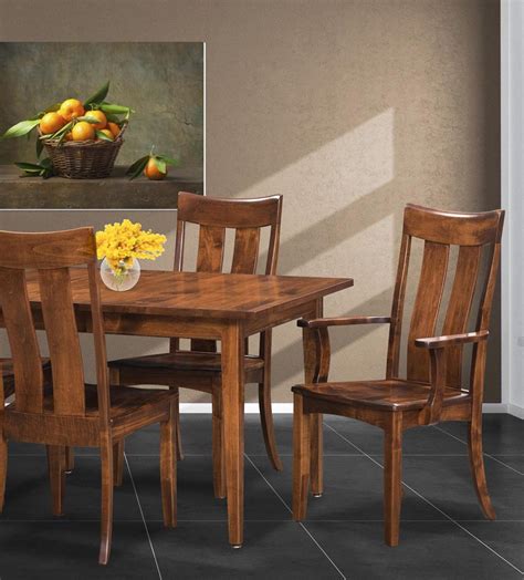 Trailway Wood Arlington 5 Piece Customizable Solid Wood Table And Chair