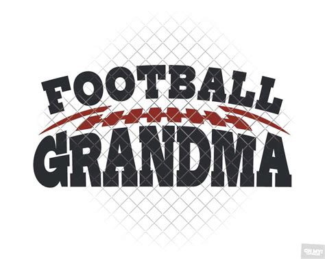 Football Grandma SVG with DXF/EPS/JPG/PNG • OhMyCuttables