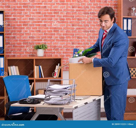 Successful Employee Getting New Job Position Stock Image Image Of