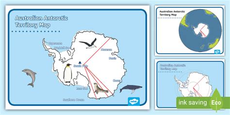 Australian Antarctic Territory Maps Twinkl Resource