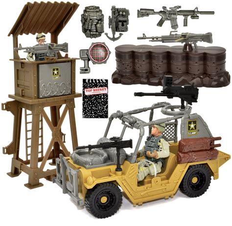 Buy Us Army Toy Play Set For Boys Watchtower Vehicle Action Soldier