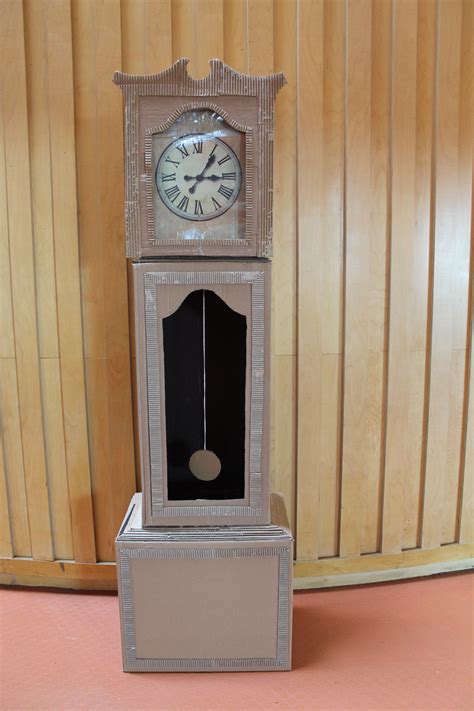 cardboard grandfather clock life size