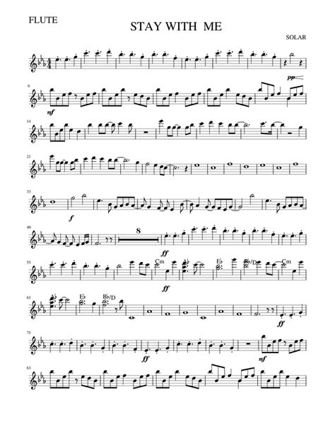Stay With Me Flute Sheet Music For Flute Download Free In Pdf Or Midi