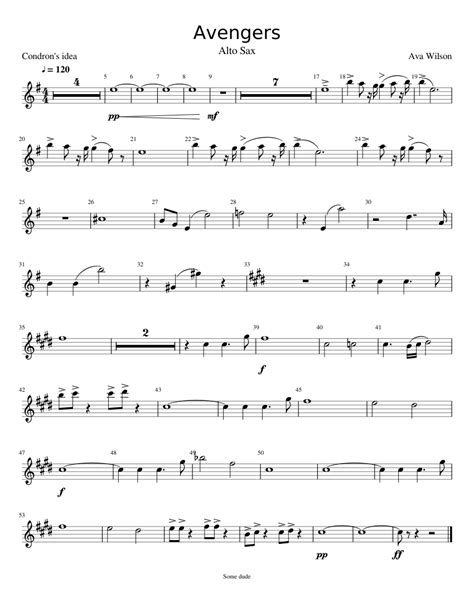 Free Alto Saxophone Music Sheets Printables Printable Templates