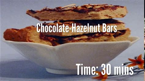 Chocolate Hazelnut Bars Recipe YouTube