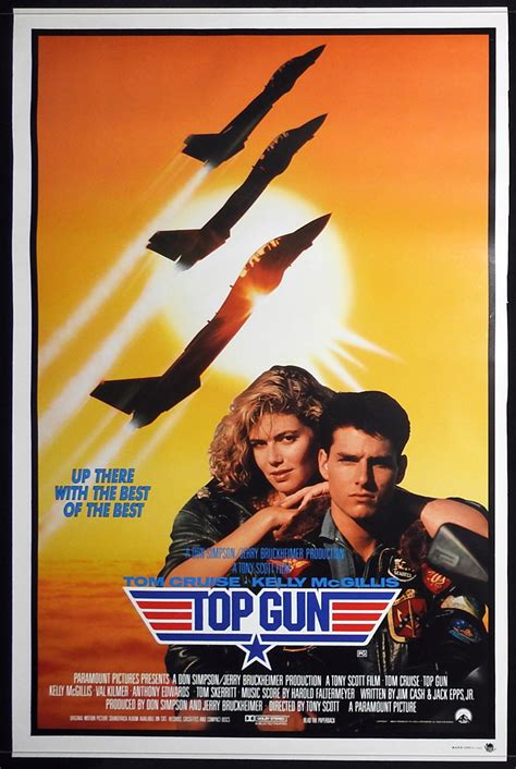 Top Gun Original Rolled One Sheet Movie Poster Tom Cruise Moviemem