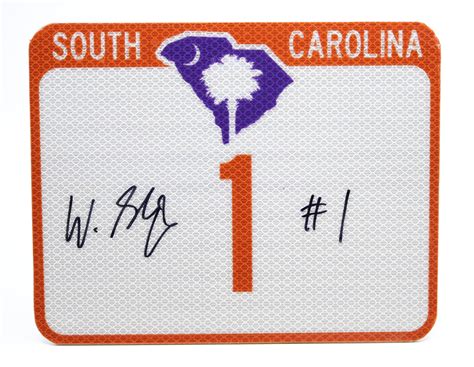 Will Shipley Signed Limited Edition Replica Road Sign Dear Old Clemson
