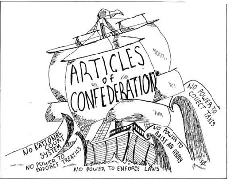 1a Based On This Cartoon Identify Two Problems With The Articles Of
