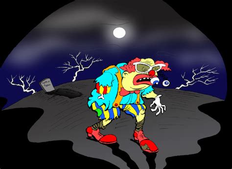 Zombie Clown By Berk Olgun Media And Culture Cartoon Toonpool