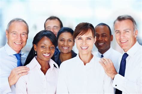Multi Ethnic Business People Posing Together Group Of Multi Ethnic