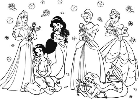Planse De Colorat Printese Disney Coloring To Print
