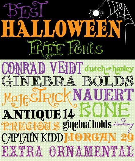 Free Halloween Fonts Printable Pormedia