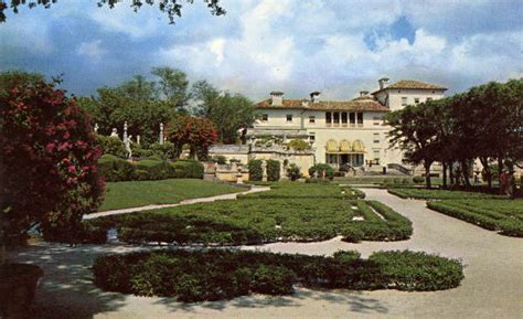 Historic design at vizcaya museum & gardens. Florida Memory • View showing gardens and Villa Vizcaya at ...