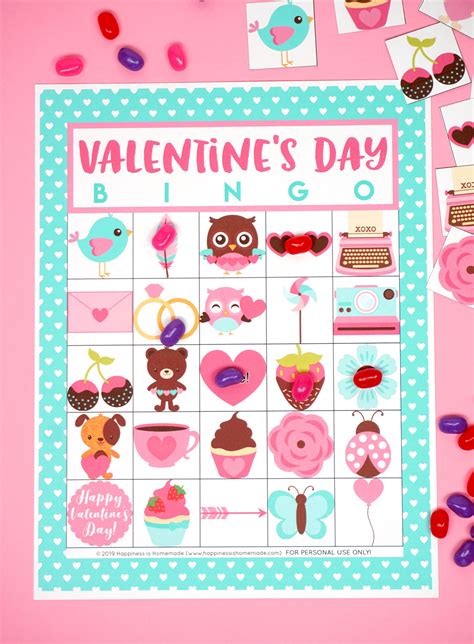 The following pdf files contain 50 and 100 bingo cards ready to print. Free Printable Valentine Bingo - Happiness is Homemade