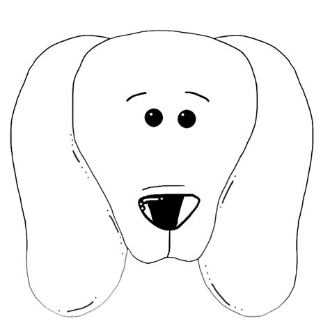 Dog Face Coloring Page Coloring Home