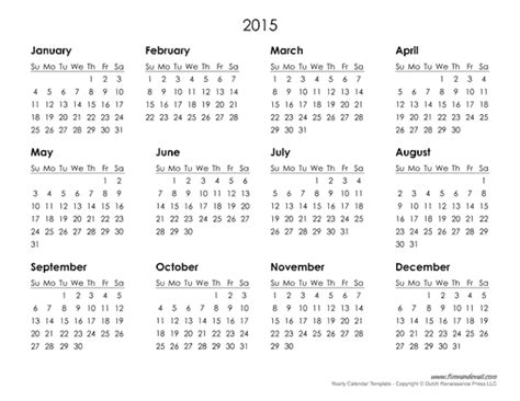 Printable Yearly Calendar Tims Printables