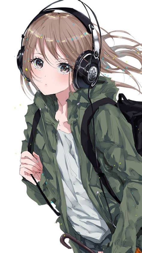11 Cute Anime Girl With Headphones Wallpaper Hd Sachi
