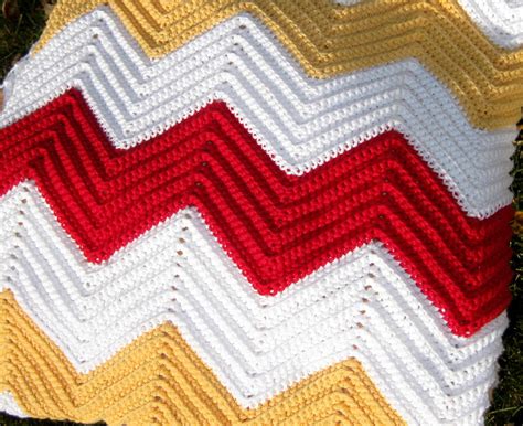 Chevron Crochet Afghan Patterns For Beginner