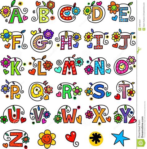 Whimsical Alphabet Monograms Alphabet Drawing Hand Lettering