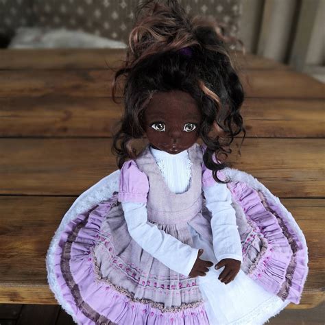 african american dolls handmade black art doll author s etsy