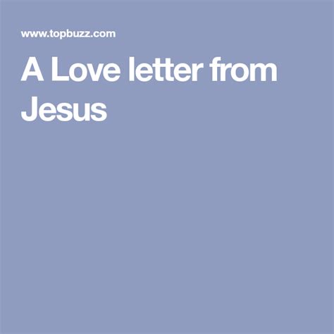 A Love Letter From Jesus Love Letters Lettering Trust God