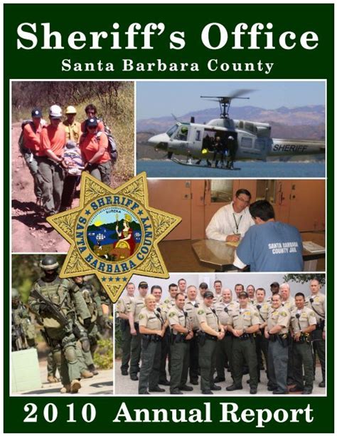 2010 annual report santa barbara county sheriff s department