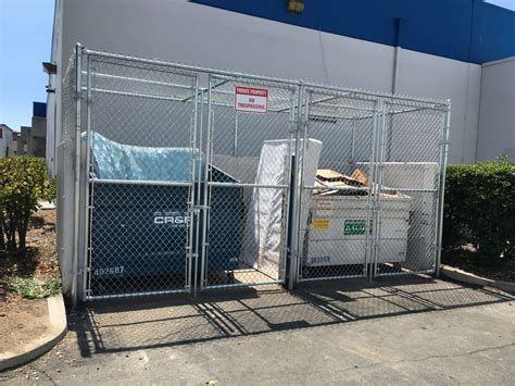 Chainlink Trash Enclosure 3t Fencing