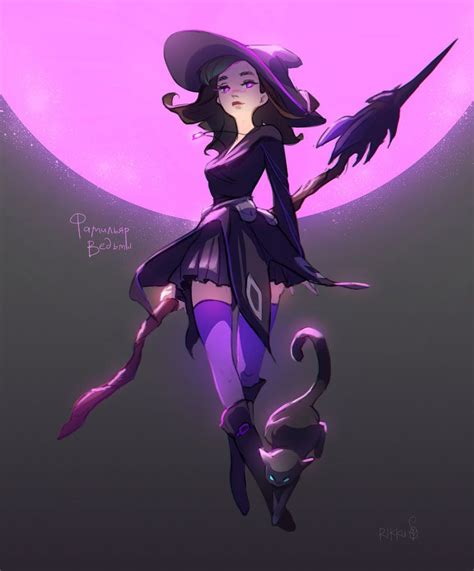 Purple Witch By Rikkutakedo Diseño De Personajes De Fantasía