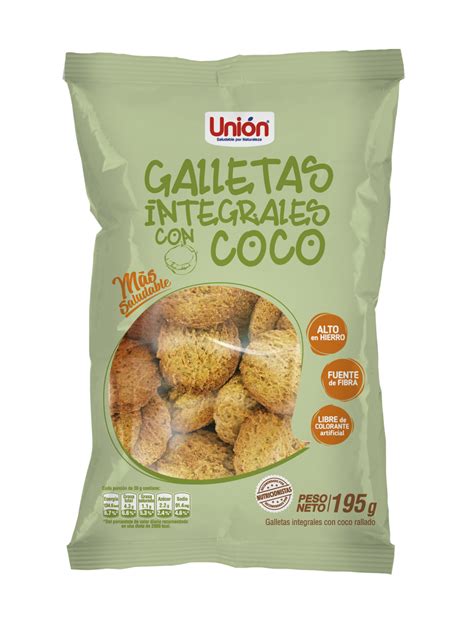 Mega Galleta Integral De Coco Unión