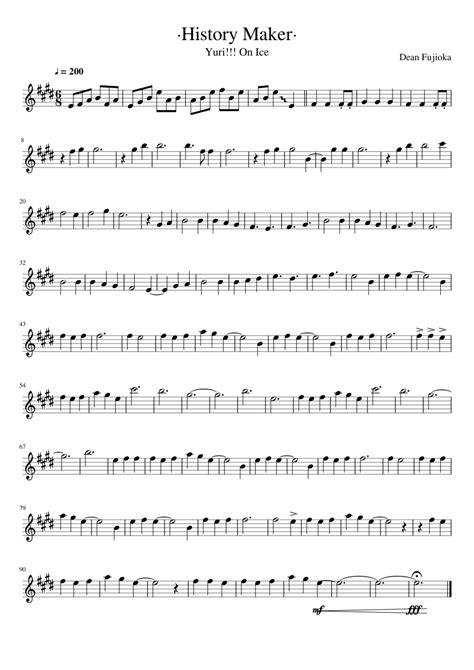 Sheet music made by enelesuno for Flauta | Violin sheet music, Clarinet sheet music, Anime sheet ...