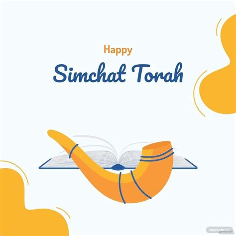 Happy Simchat Torah Illustration In Illustrator Psd  Png Svg