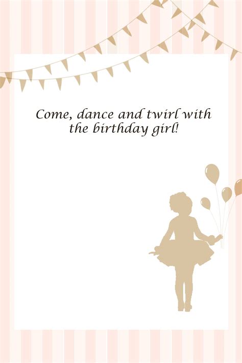 Five things to know about wedding invitation blank template. Reflections Out Loud: Printables from Olivia's Ballerina Party