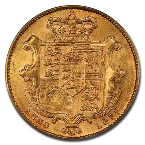 Buy 1837 Great Britain Gold Sovereign William Iv Au 58 Pcgs Apmex