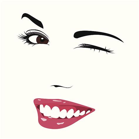 Winking Woman Illustrations Royalty Free Vector Graphics And Clip Art