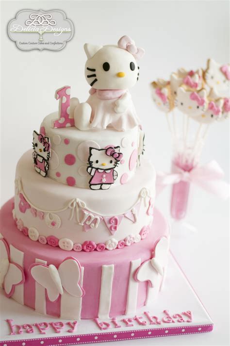 1st Birthday Unique Hello Kitty Cake 1st Birthday Ideas