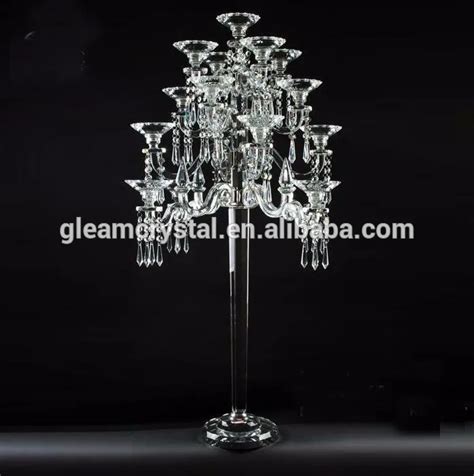 Wedding Long Stemmed Tall Crystal Beads Centerpieces Crystal Candelabra