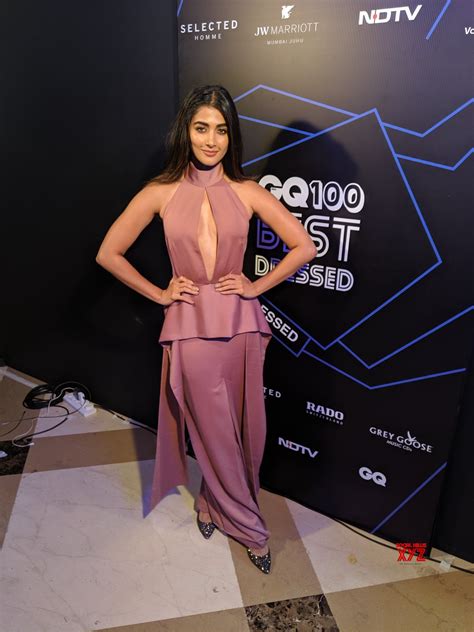 Actress Pooja Hegde Hot Still From Gq Best Dressed Party Social News Xyz