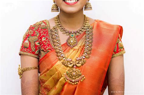 Bride In Gold Antique Jewellery ~ South India Jewels