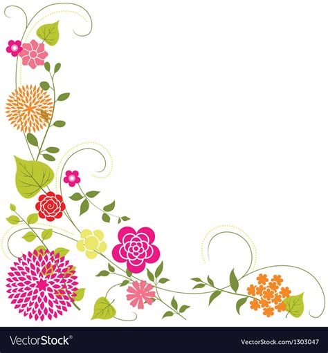 Background Vector Flower Beautiful And Colorful Floral Designs