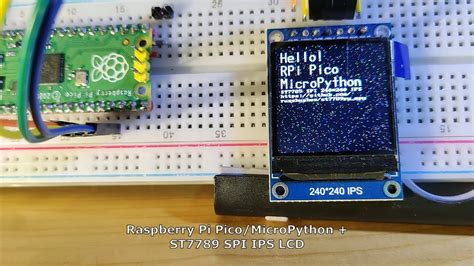 Raspberry Pi Pico Micropython St Spi Ips Lcd Youtube