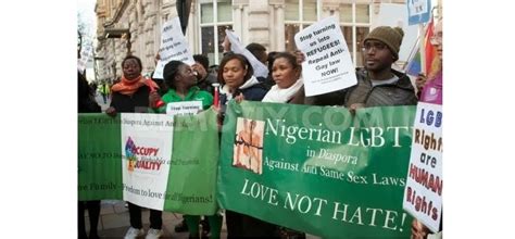 In Pictures Nigerian Gay Activists Protest At Nigerian Embassy London