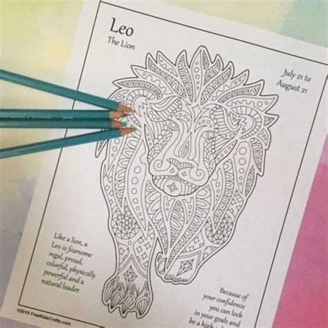 Check spelling or type a new query. August Zodiac Coloring Page (Leo) | Coloring pages, August ...