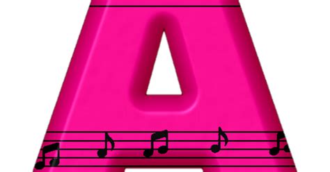 ALFABETO ROSA NOTAS MUSICAIS, PINK ALPHABET MUSIC NOTES | Lettering alphabet, Alphabet art, Alphabet