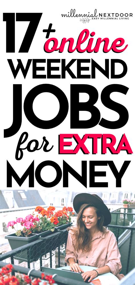 17+ Online Weekend Jobs for Extra Money - Millennial Nextdoor
