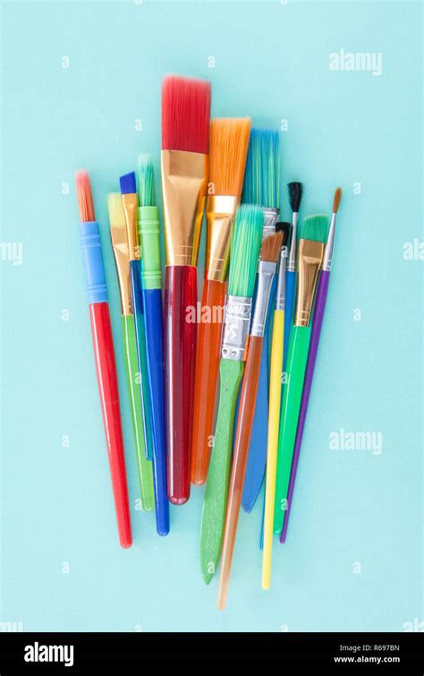 Colorful Paint Brushes Stock Photo Alamy